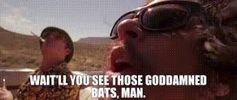 YARN | Wait'll you see those goddamned bats, man. | Fear and Loathing in Las  Vegas (1998) | Video gifs by quotes | c90437a0 | 紗