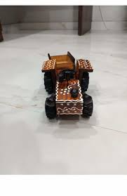 wooden tractor toy for kids with
