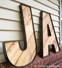 Rustic Letters Wood Pallets Diy Letters