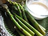 asparagus with lemon caper dipping sauce