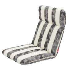 Black Stripe Outdoor Chair Cushion