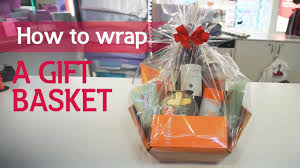 how to wrap a gift basket you