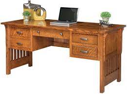 Find a mission desk in amish oak and solid wood construction at officefurniture.com. Dupont Mission Style Office Desk Countryside Amish Furniture