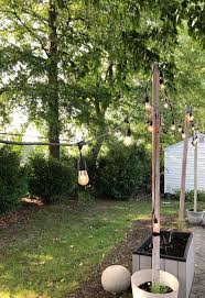 Easy Patio Planter Posts For String Lights Momhomeguide Com