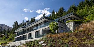 Large House On Difficult Steep Slope Is