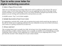 Digital Marketing Executive Cover Letter