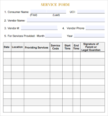 Sample Service Receipt Template 9 Free Documents In Pdf Word