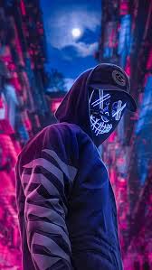 neon mask hd wallpapers pxfuel