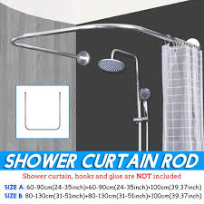 60,000+ products in stock · free shipping over $99 · showroom quality Stainless Steel Adjustable Curved Shower Curtain Rod U Shape Bathroom Rail Rod Walmart Com Walmart Com