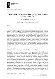 pdf the failed probability of love over labor in thx  pdf the failed probability of love over labor in thx 1138 1971