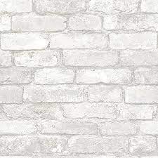 White Brick L And Stick Wallpaper