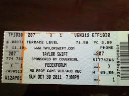 Day 16 Taylor Swift Ticket I Did Not Go To This Show