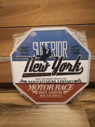 new york motor race metal signs malta