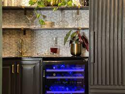 Modern And Moody Wet Bar The Home Depot