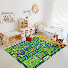 childrens car road carpet rug playmat