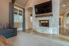 Stone Feature Wall Fireplace