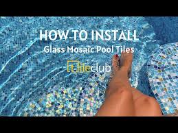 Install Glass Swimming Pool Tiles