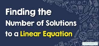 Solutions To A Linear Equation