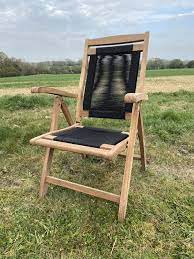 Garden Recliner Chair Teak And Rope