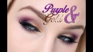gold purple eye makeup you