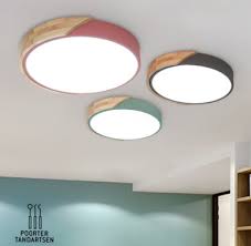 wooden accent ceiling light