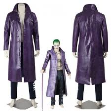 Joker Purple Crocodile Trench Coat