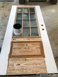Paint A Metal Door To Look Like Wood