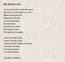 my secret love poem by cynthia yildirim