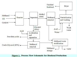 Process Flow Schematic For Biodiesel Production Process