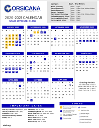 This calendar is very useful when you are looking for a specific date (holiday or vacation for example). 2020 2021 School Calendar Revised