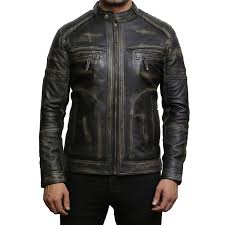 biker leather retro style jacket