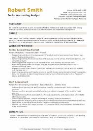 Accountant resume samples like the one below impress through the candidate's sheer wealth of. Senior Accountant Resume Example