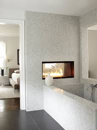 Double Sided Fireplace Contemporary