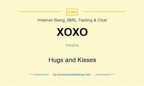 xoxo hugs and kisses by
