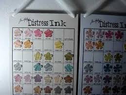 Simple Ways To Store Your Distress Inks Color Chart