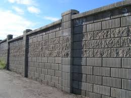 Decorative Concrete Block Fence