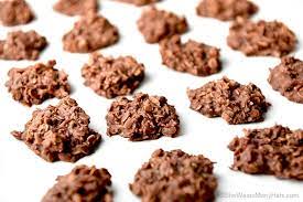 No Bake Cookies With Coconut And Chocolate Chips gambar png