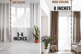 how high should you hang curtains by