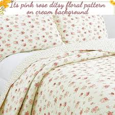 Ditsy Rose Fl Garden 3 Piece Pink