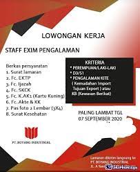 We did not find results for: Lowongan Kerja Pt Boyang Industrial September 2020
