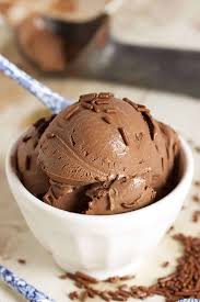 homemade chocolate ice cream the