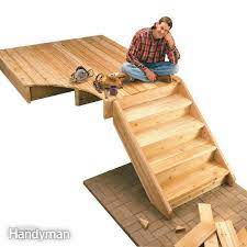 How To Build Deck Stairs Diy Lawn