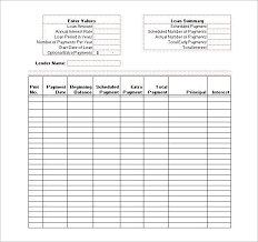 amortization schedule template 13