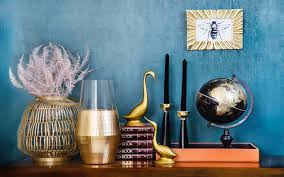 World market's accent accessories and wall decor come from all over the world, offering unique interior decorating ideas that heighten indigo blue gingko leaf bone frame. Gold Home Decor Ways To Add A Touch Of Gold To Your Rooms Mybayut