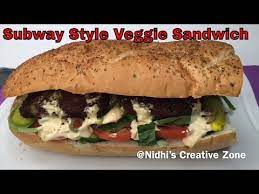 subway style veggie patty sandwich