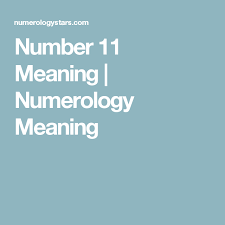 Number 11 Meaning Numerology Meaning Spirituality