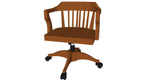 Some wooden chairs have a padded. Wood Office Chair Detailed 3d Warehouse