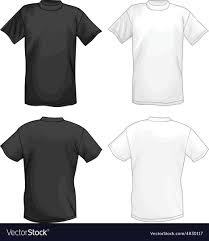 white and black t shirt design template