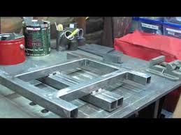 mig welding a chop saw stand part 1