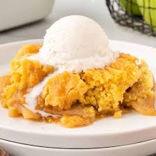 apple cobbler with cake mix build